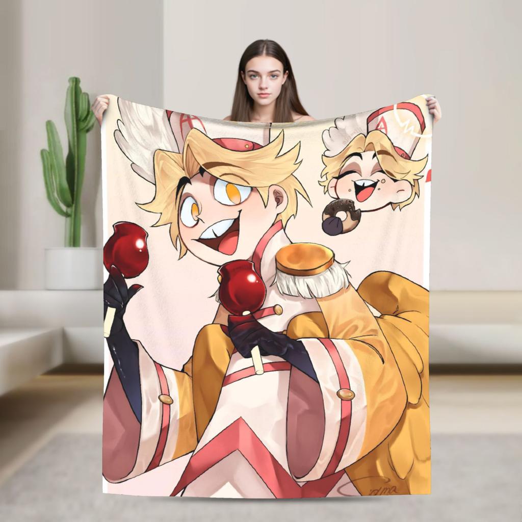 Vincent Hazbins Hotels Anime Blankets Fleece Spring Autumn Breathable Warm Throw Blanket for Sofa Bedroom Bedspread