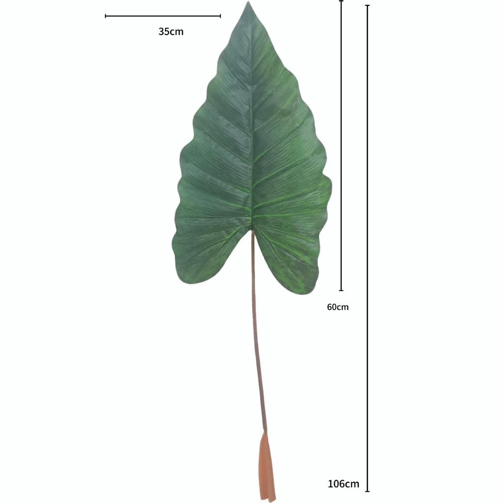 Artificial Caladium Leaves for Wedding, Home Decor, Landscaping, and Photography Props