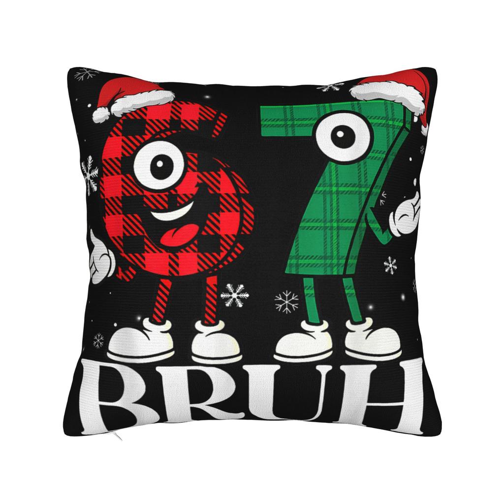 67 Six Seven 6-7 Funny Italian Brainrot Meme Pillow Cover  Soft Cushion Cover Cute Funny Pillow Case For Sofa Bedroom Home Decor
