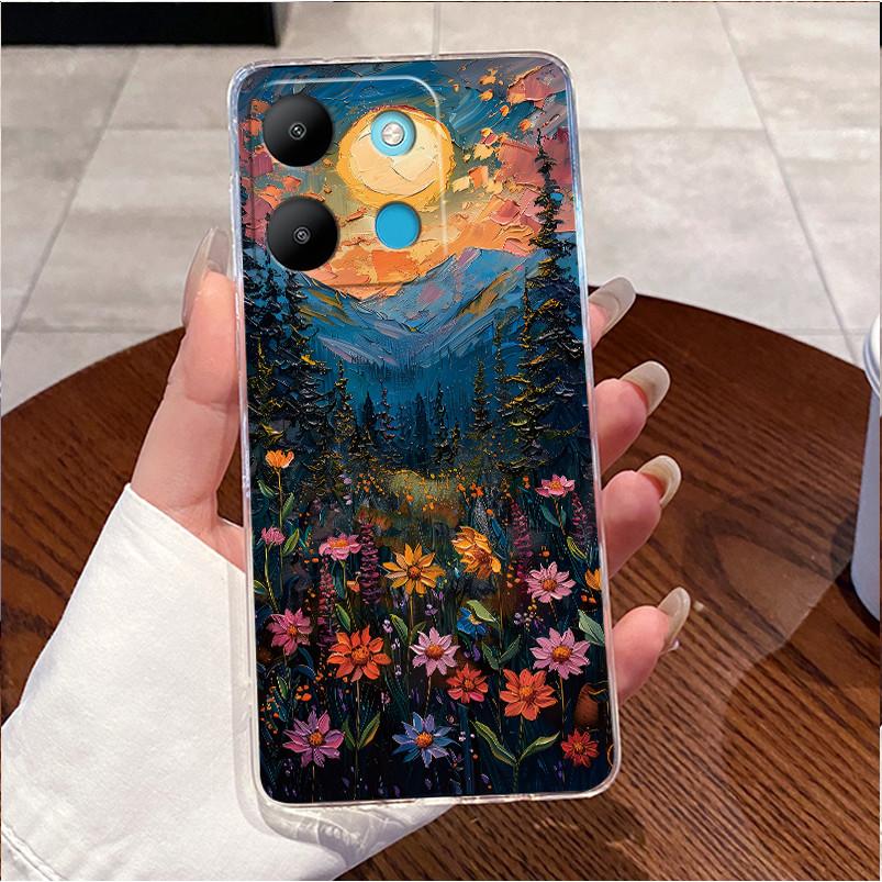 For Tecno Spark Go 2023 BF7n Clear Luxury Cute Love Rabbit Funny Cover Phone Case Tecno Spark Go (2023) Soft Silicone TPU Casing