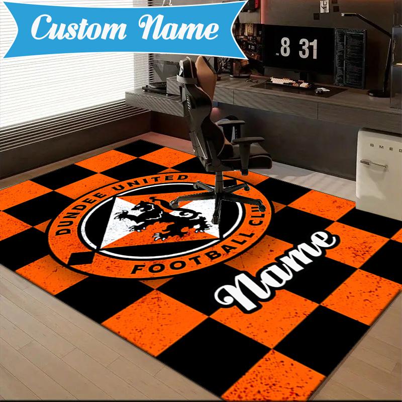 Custom Name Dundee Crest Rug Game Carpet, Floor Mat for Bedroom Living Room Entryway Rug, Home Decor Idea Gift for Christmas birthday