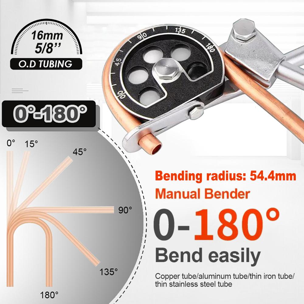 5/8'' 16mm O.D Tubing Manual Pipe Bender for Copper Tube/Aluminum Tube/Thin Iron Tube/ Thin Stainless Steel Tube