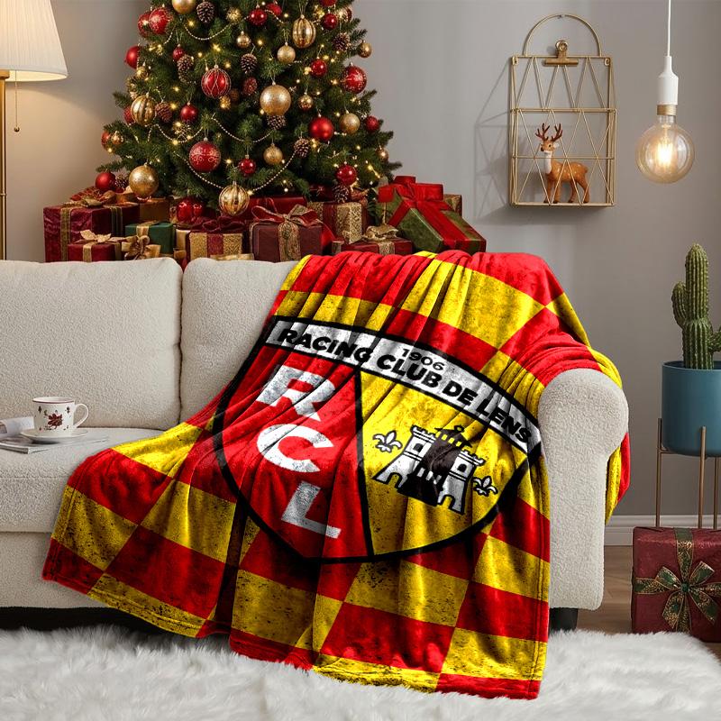 Flaming Heart RCL Crest Blanket Lightweight Ideal Bedding Blanket Perfect for Travel, Camping, Living Rooms, Offices, Sofas, Fan Christmas gift
