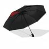 Yin Yang, Red Themed Automatic Opening and Closing Umbrella, Brightly Colored 8-rib Portable Umbrella, Suitable for Men and Women, A Perfect