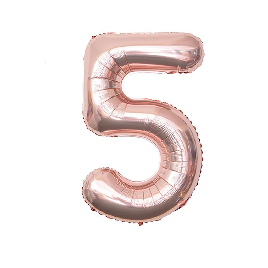 Rose Gold Number 6 Baiioons 40 Inch Number Balloons  6th 16th 26th Foil Mylar Helium Number Digital Balloons Champagne Gold 60 Birthday Party 66 Anni