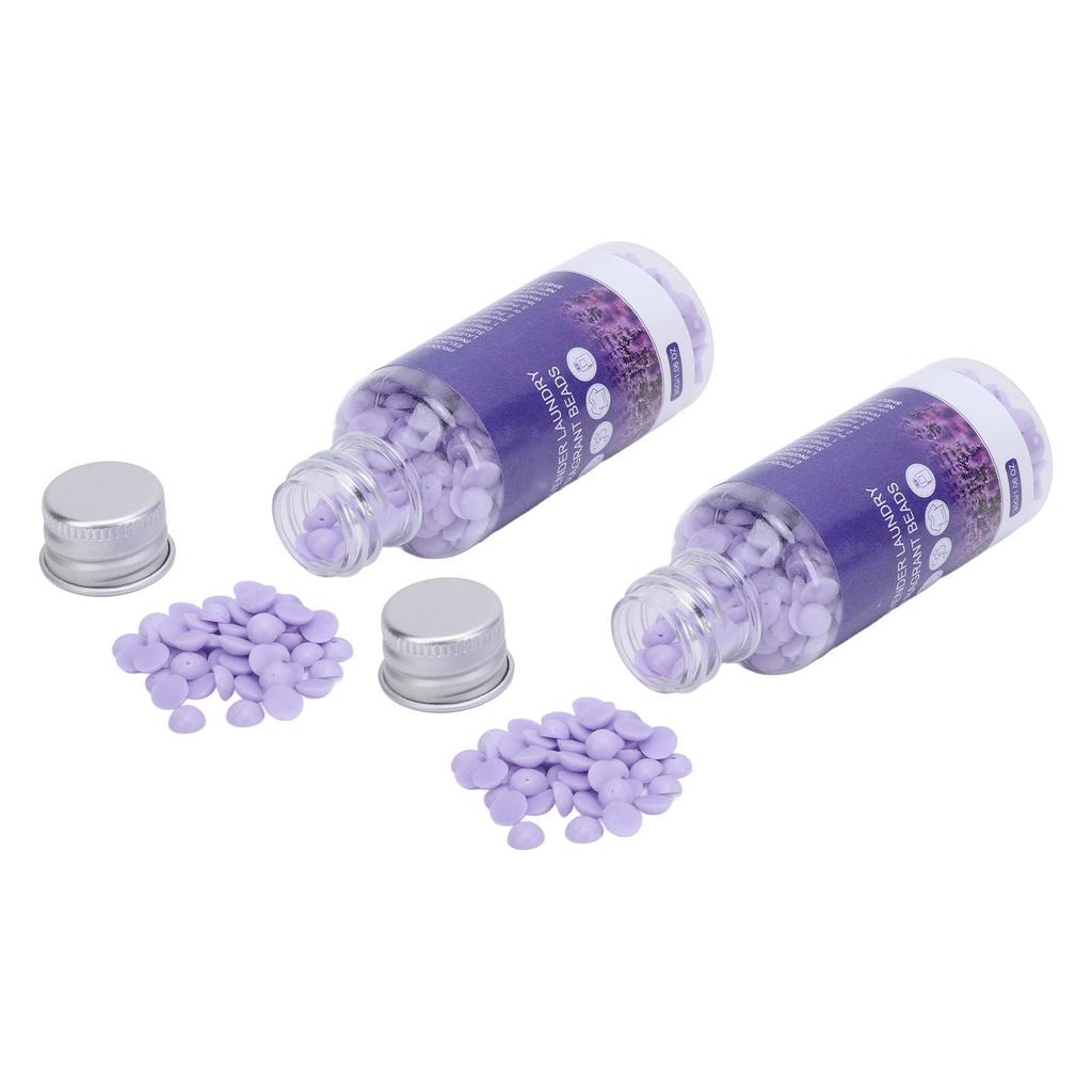 2 Pcs Laundry Scent Booster Beads Lavender Fragrance Lasting 12 Weeks Washer Scent Beads 30g 1.1 Oz
