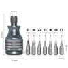Professioneller 7-in-1 Mini-Schraubendreher Aluminium-Schraubendreher Kreuzschlitz-Schraubendreher-Bit-Kit Tragbare Heimwerkerwerkzeuge