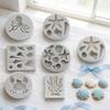 WTEMPO 6pcs Creative Ocean Starfish Coral Octopus Crab Conch Shaped Molds DIY Epoxy Resin Molds Set Silicone Molds for Clay Candle Crafts Making