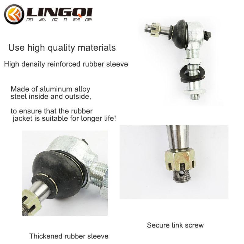 LINGQI RACING Hollow Threaded Ball Head Left Right Swing Arm Balls Joint For 50cc-110cc UTV ATV Quad Bike Dune Buggy Parts