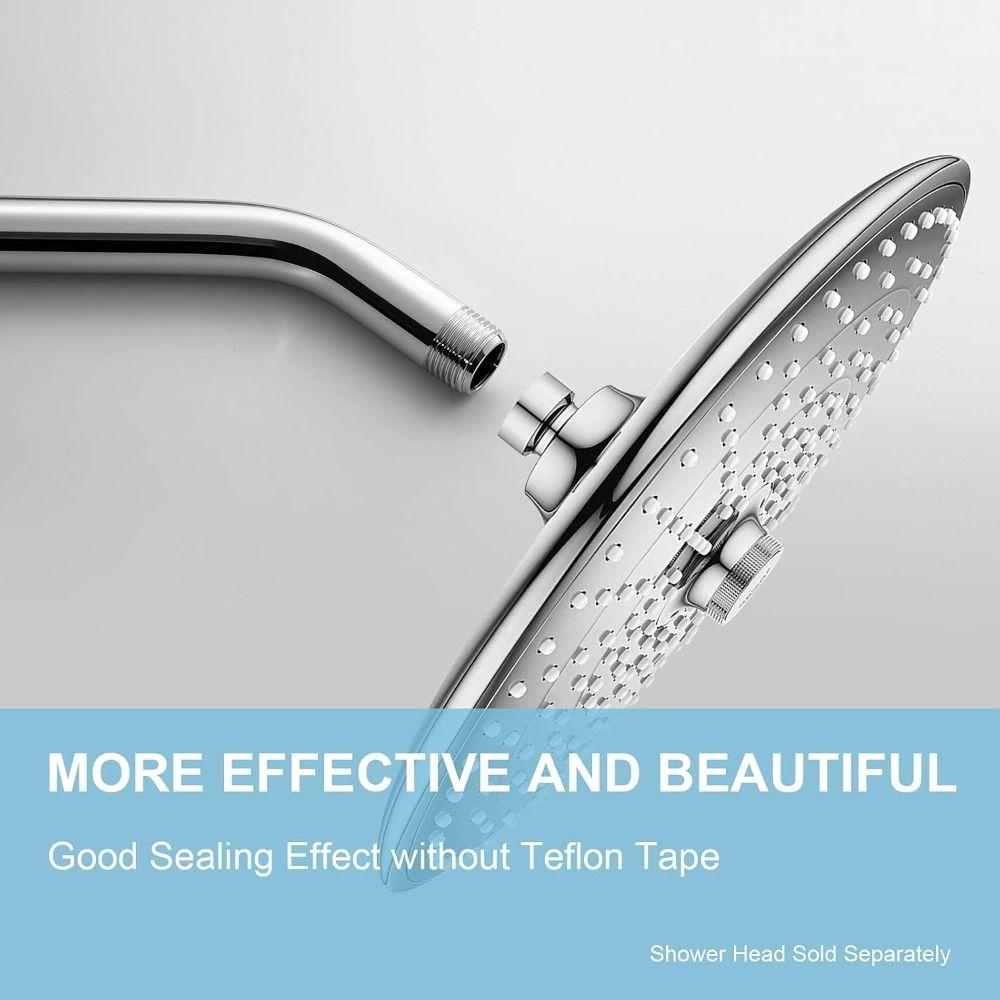 Stainless Steel Shower Pipe Wall Mounted Shower Arm Pipe Shower Head Extension Pipe