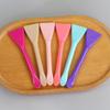 Double Head Dual-Use Facial Mask Brush Silicone Facial Mask Stick With Scoop Facial Beauty Tool
