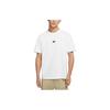 Nike Sportswear Premium Essentials Solid Logo Print Loose Casual Crew Neck Short Sleeve T-Shirt Men Tops White DO7393-100