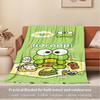 1pc Flannel Keroppi, Picnic, CuteThrow Blanket, Cartoon Truck Pattern Printed Blanket, Warm Cozy Soft Blanket For Couch Bed Sofa Car Office