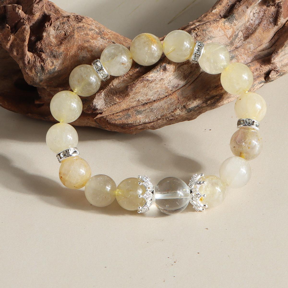 Браслет Натуральный Светлый Хрустальный Браслет Модный Универсальный Простой Оригинальный Актуальный Популярный в Douyin Прямой Эфир