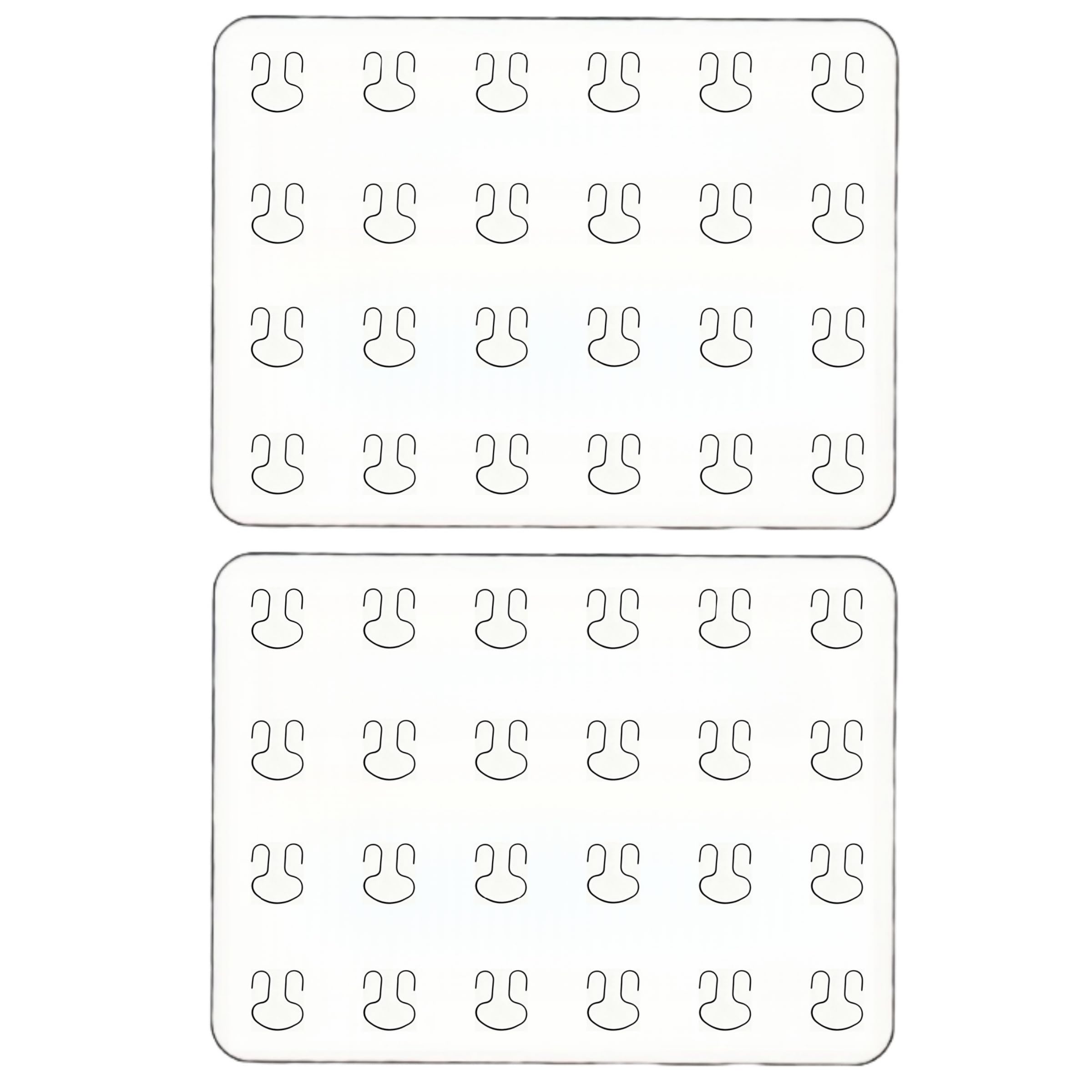 

LINGQITTEK A4 Pain Bag Sheet 2-Piece Set Badge Decoration Support Fits 54-58mm Holds 24 Items