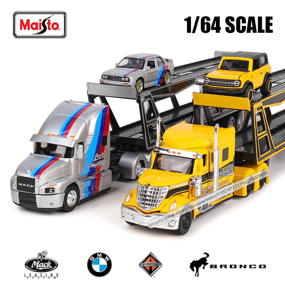 Maisto 1:64 NOVO MACK Anthem/International Transporte Fundição Fabricação Trailer Modelo Modelo de Simulação Coleção de Carros de Liga