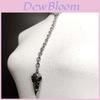 Gothic Style Necklace With Crow Head Pendant And Open Oring For Women Fashion Accessory