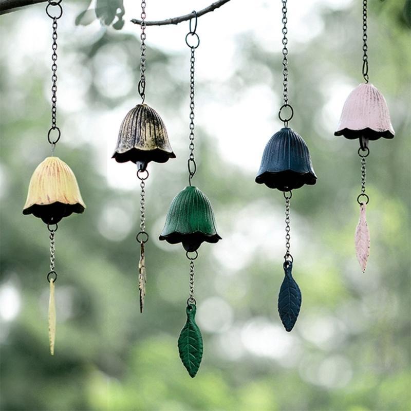 Traditional Japanese Iron Wind Chimes Outdoor Garden Decoration Hang Pendants