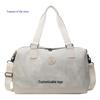 Trendy PU Leather Large-Capacity Travel Bag: Casual Handheld & Single Shoulder Sports Fitness Luggage