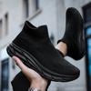 Men's Casual Sneakers Breathable Mesh Socks Shoes Fashion Sport Running Shoes Ankle Boots Slip-on Tennis Loafers For Women