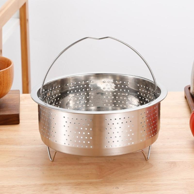 G8DA Steamers Basket with Handle Strainer Steaming Vegetable Steamers Rack