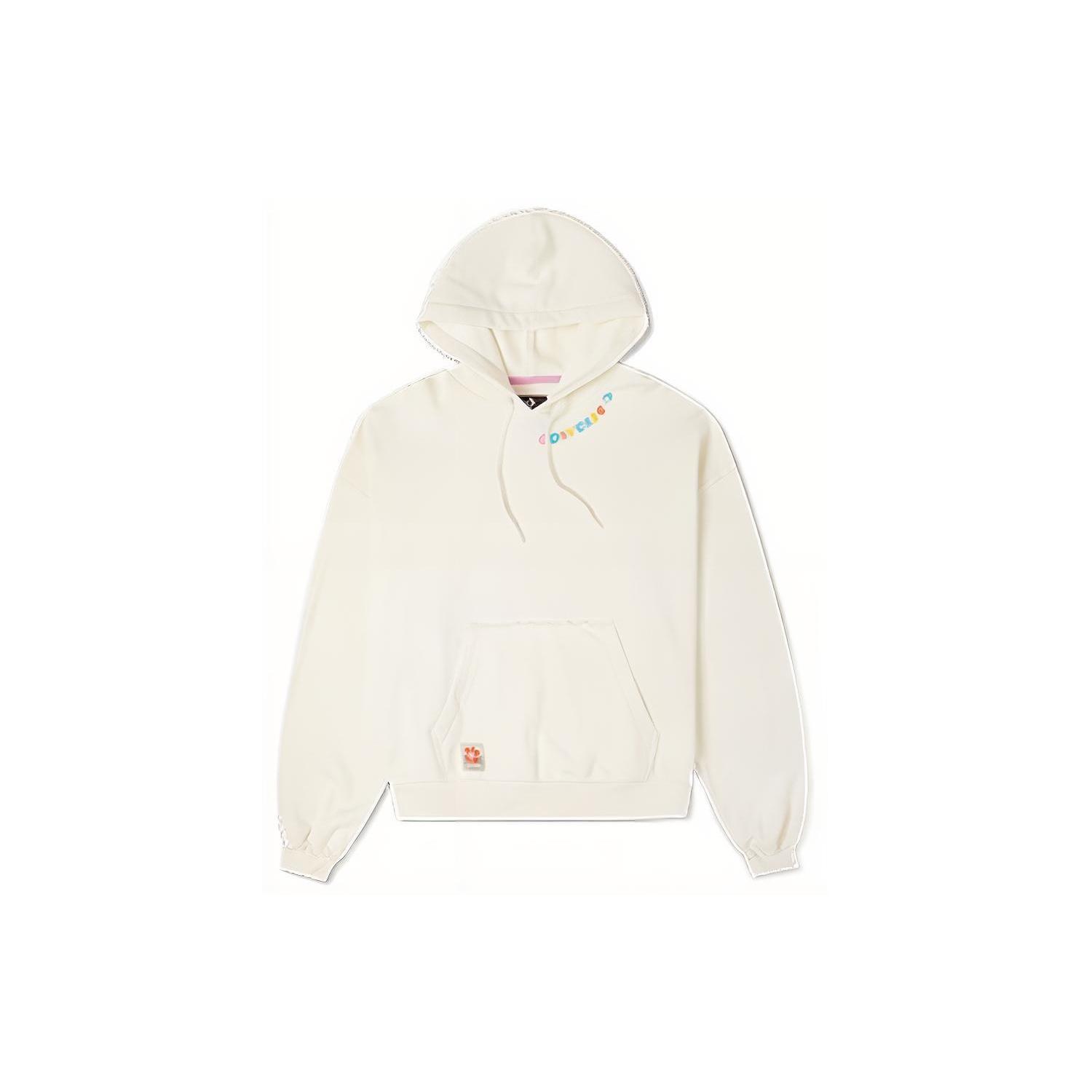 (WMNS) Converse Crafted Fashion Graphic Hoodie Asia Sizing White Women s 10024178-A02 L