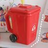 Yousheng Funny Trash Bin Ceramic Mug with Lid, Novelty Garbage Can Drinking Tea Cup with Handle, Recycling Bin Coffee Mug, Gag Gifts for Coworkers