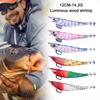 Fishing Wood Shrimp Luminous Squid Hook Octopus Artificial Bait Seawater Fishing Bait Cuttlefish Lure for Night Fishing Freshwat
