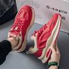 Mode Herren Lederschuhe Dicke Sohle Freizeitschuhe Outdoor Rutschfest Sport Wanderschuhe Trendige Herren Sneaker