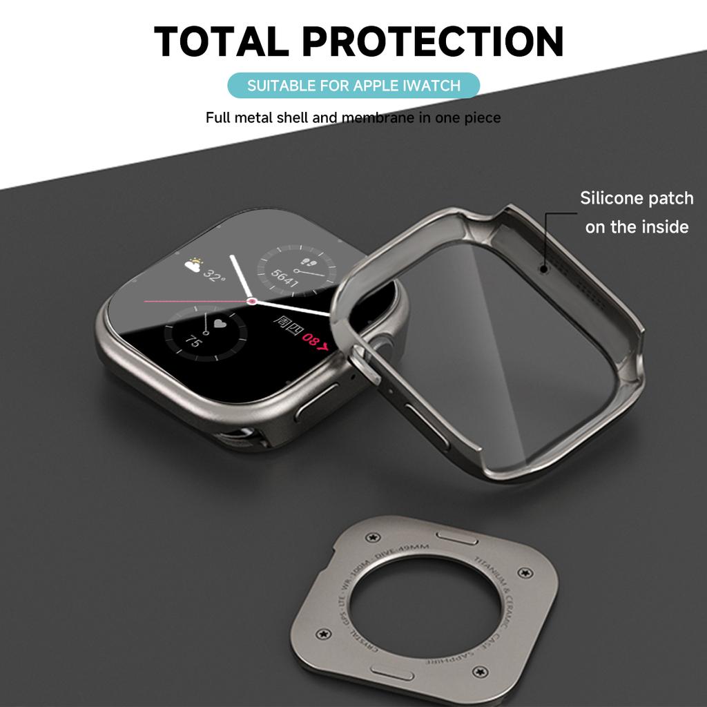 Aolly Case for Apple Watch S11/10 42mm 44 45 46 49mm Full Cover Bumper Shell for Iwatch Series 11 10 9 8 7 6 Screen Protector