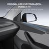 Car Door Decorative Strip For Tesla Model Y Juniper 2025 ABS Carbon Fiber Texture Anti - Scratch Wear - Resistant ProtectiveTrim