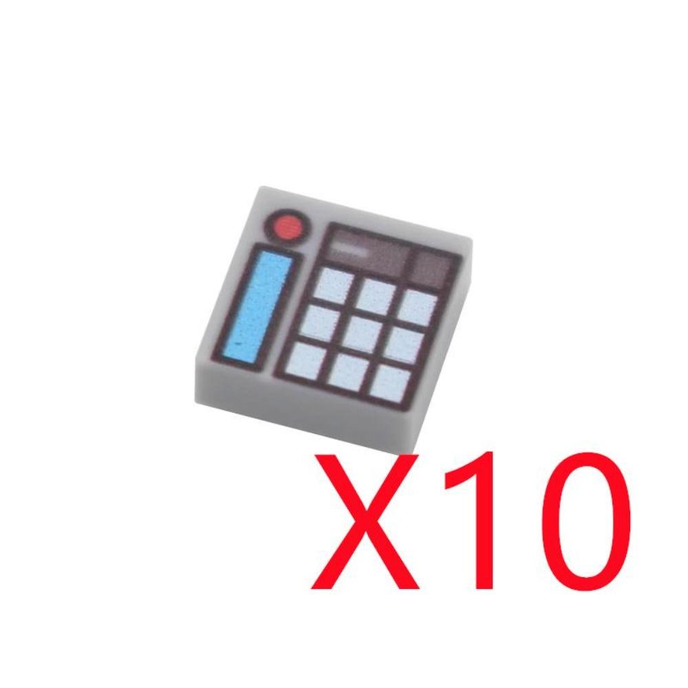 City Building Blocks Accessories Dashboard Audio Computer Control Center Radar Keyboard Mobile Phone Model Mini Brick Toy R054