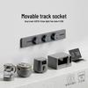 Adjustable Power Strip with One-Key Shut-Off for Kitchen, Living Room, Bedroom