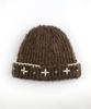 RUBATI Floral Hand-Stitched Beanie_Brown