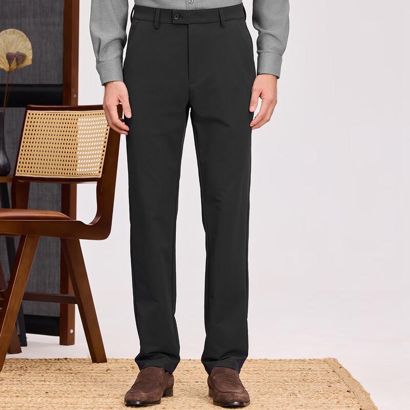 Shanshan Men's Thickened Four-Way Stretch Straight-Leg Casual Pants
