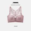 Plus Size Front Closure Wirefree Bra - Adjustable, Anti-Sagging, Side Support, Large Cup, Summer
