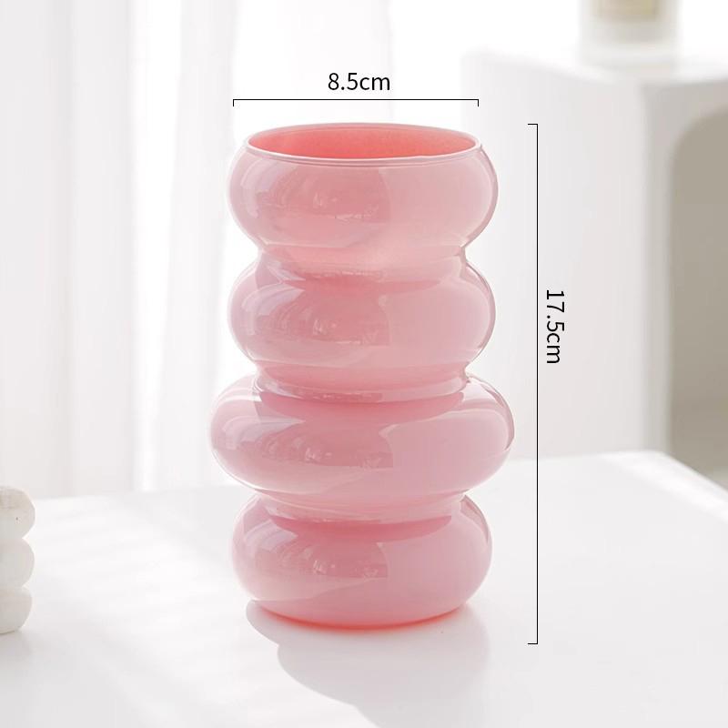 1PC Plastic Spiral Decorative Vase Scandinavian Flower Arrangement Kitchen Living Room Bedroom Home Wedding Decoration Ornament