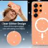 Cute Glitter Clear Case for Magsafe Mag Safe Samsung S26 Plus S25 Edge S24 Ultra S23 Transparent Anti Yellowing Shockproof Phone Cover Accessories