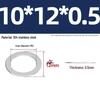 304 Stainless Steel Ultra-Thin Flat Washers - Available in Thickness: 0.1mm, 0.2mm, 0.3mm, 0.5mm