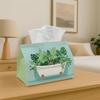 1pc Bathtub Decor Tissue Box - Plants In a Vintage with Greenery, Office, Parties,  for Living Room, Kitchen, Events - Decorative Desk Decor, Home Org