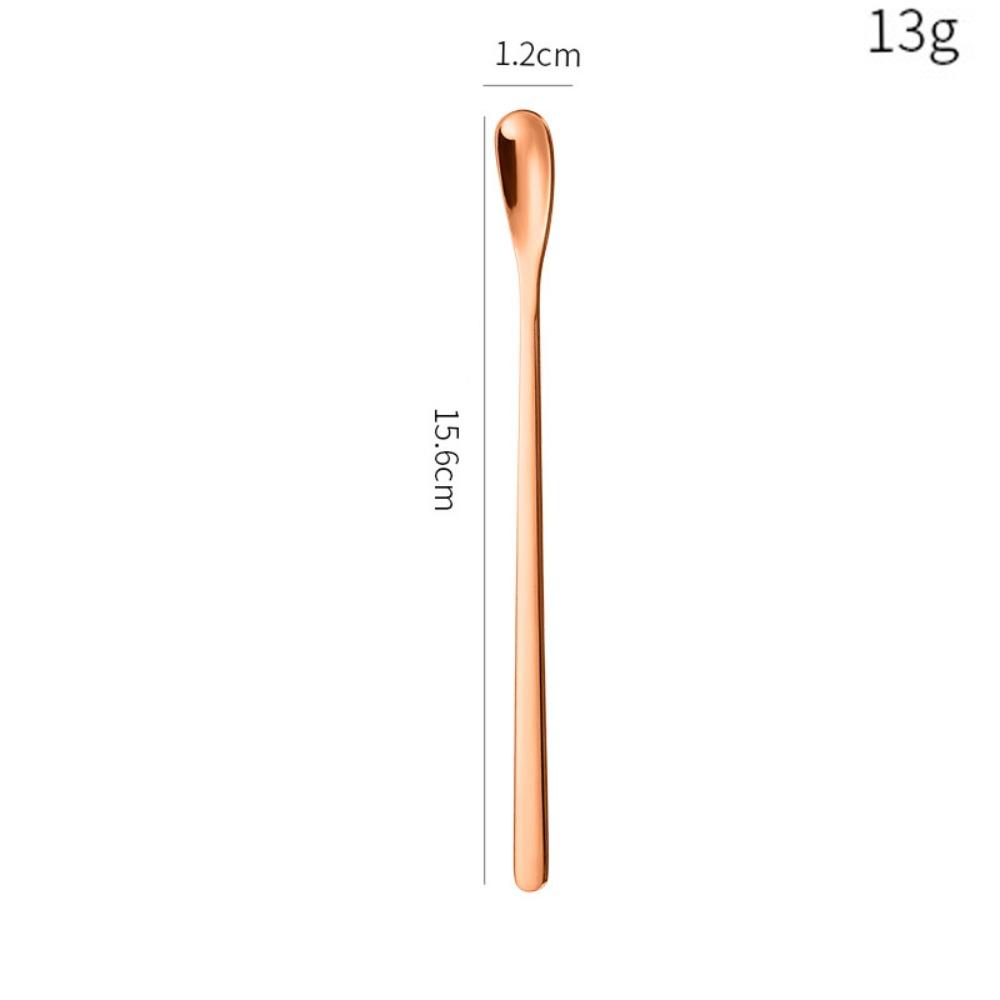 Stainless Steel Dessert Spoon Long Handle Stirring Rod Hot Sale Stirring Spoon  Stirring Coffee