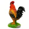 Rooster Statue Water Proof Sun Proof Vibrant Colors Lifelike Resin Rooster Sculpture for Indoor Outdoor Decor Hand
