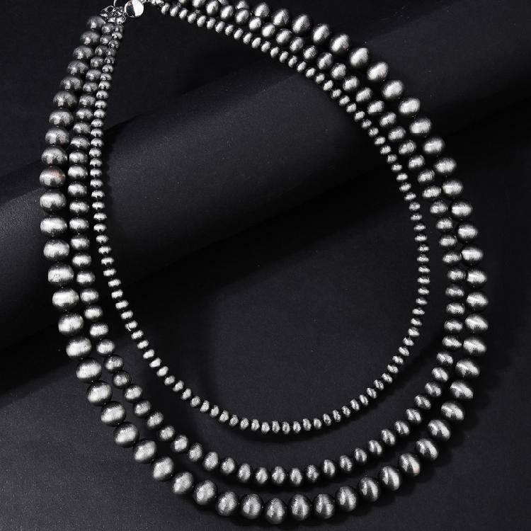 Sophisticated Triple Layer Matte Necklace Sturdy CCB Gift for Birthdays and Anniversaries