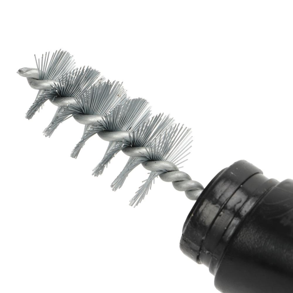 2PCS ABS Handle Battery Terminal Cleaner Hard/Soft Brush Car Battery Cleaning Tool  Auto Shop