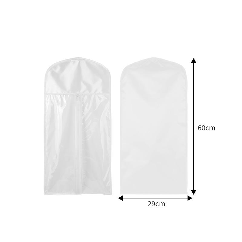 Dustproof Wig Storage Bag Zipper Transparent Visible Hair Piece Packaging Bag