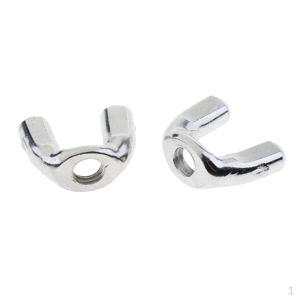 2 Pieces 6mm / 8mm Cymbal for Drum Kit Material Cymbals Stand Replacement