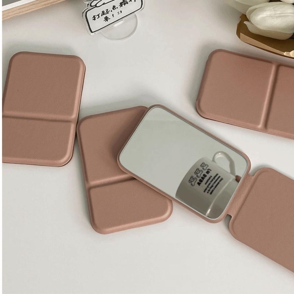 High Definition Desktop Stand Mirror Folding Compact Cosmetic Mirror Makeup Mirror Cosmetic Tools