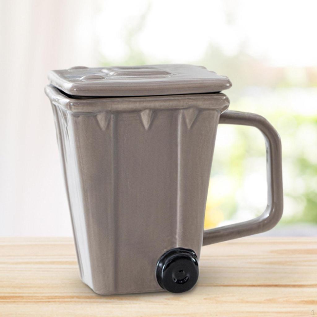 Coffee Cup As Drinking Cup, Trash Can for Water And Iced Coffee, Creative Mug