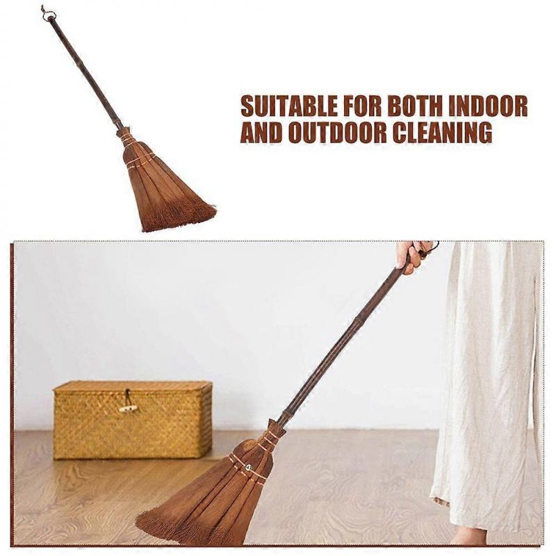 2pcs Mini Broom Set for Kids Toddler Natural Bamboo Broom with Hand Handle for Indoor Outdoor Sweeping Child Size Broom for Home and Kitchen