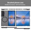 Luxus Z Fold7 Schlank Matt Für Magsafe Hülle für Samsung Galaxy Z Fold 7 PC TPU Hybrid Armor Magnetisches Kabelloses Laden Rückabdeckung